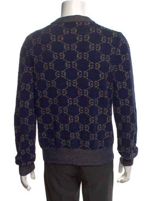 Gucci GG Logo V-Neck Pullover