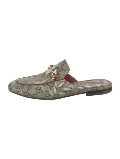 Gucci Horsebit Accent Floral Print Mules