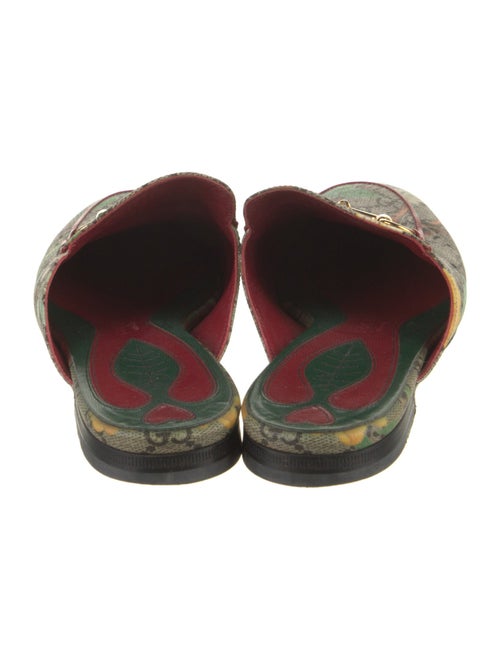 Gucci Horsebit Accent Floral Print Mules
