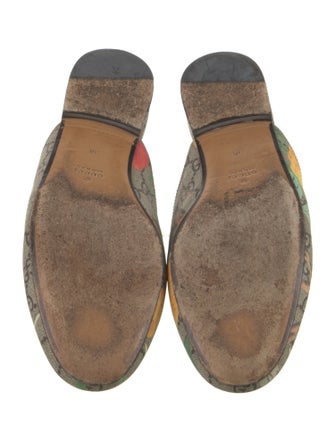 Gucci Horsebit Accent Floral Print Mules