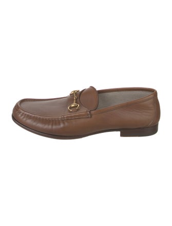 Gucci Horsebit Accent Leather Loafers