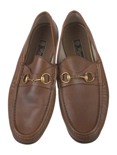 Gucci Horsebit Accent Leather Loafers
