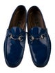 Gucci Horsebit Accent Patent Leather Dress Loafers