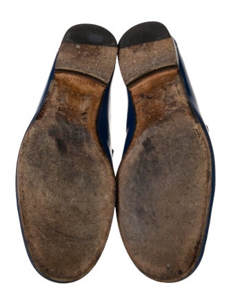 Gucci Horsebit Accent Patent Leather Dress Loafers