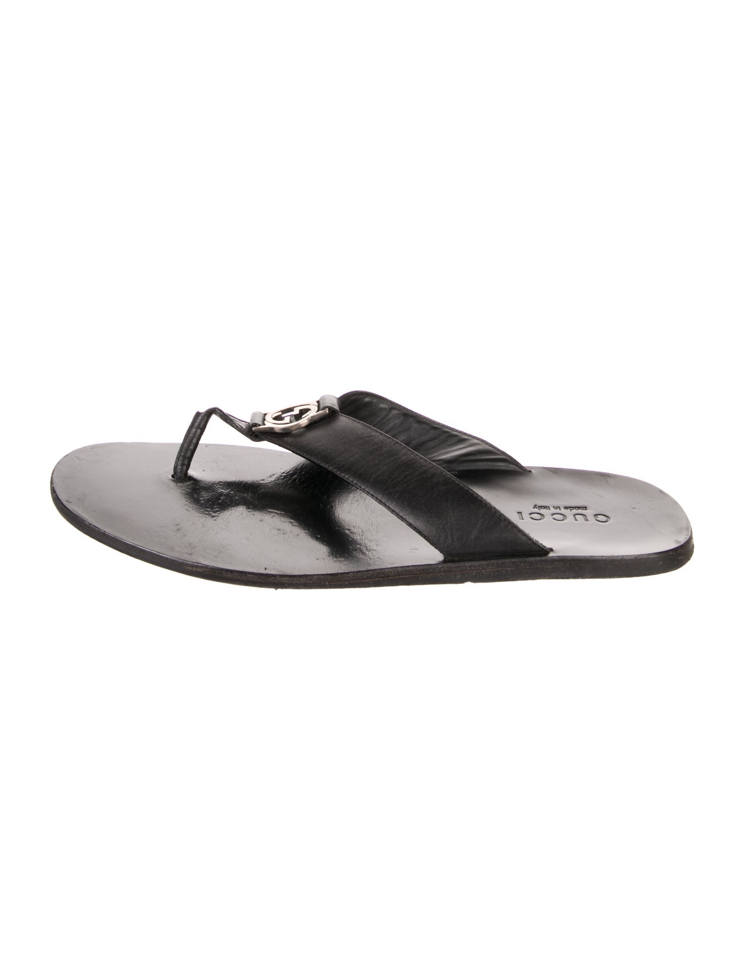 Gucci Leather Slides