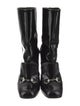 Gucci Horsebit Accent Patent Leather Boots