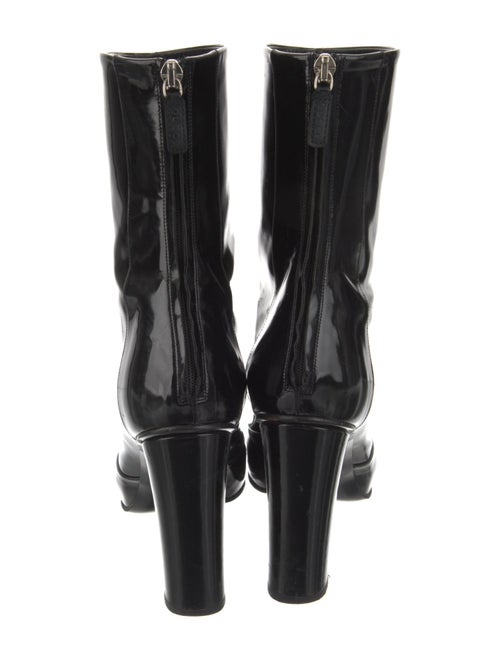 Gucci Horsebit Accent Patent Leather Boots