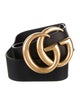 Gucci Double G Logo Leather Belt
