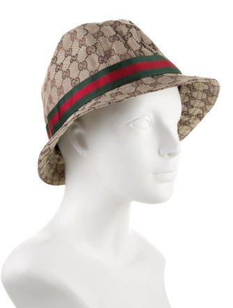 Gucci Monogram Bucket Hat Size L