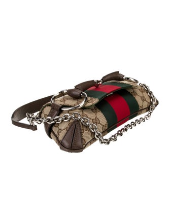 Gucci GG Canvas Horsebit Chain Small