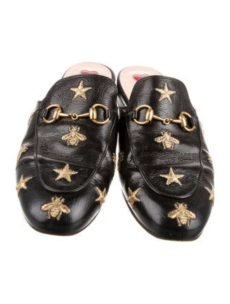 Gucci 1955 Horsebit Accent Leather Mules
