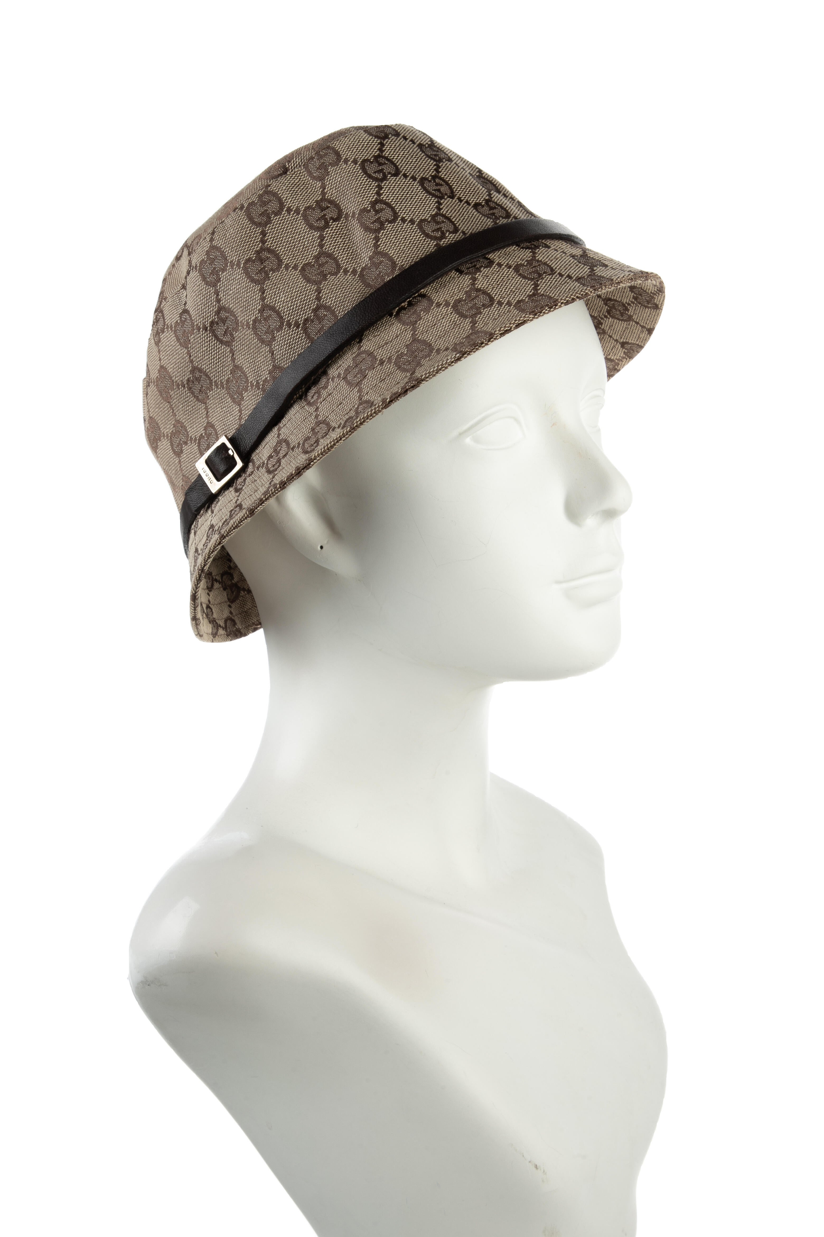 Gucci Monogram Bucket Hat Size L