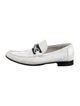 Gucci Web Accent Leather Loafers