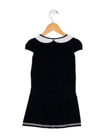 Gucci Girls' Pleated Short Sleeve Dress