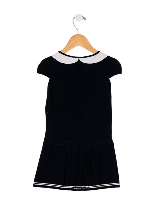 Gucci Girls' Pleated Short Sleeve Dress