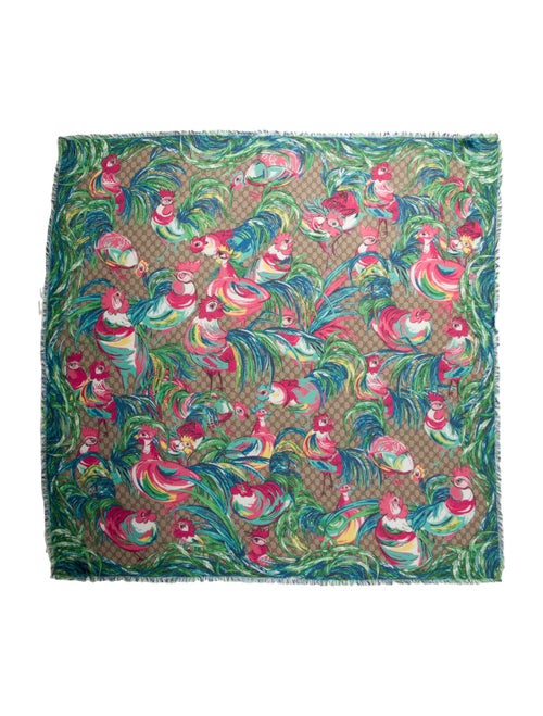 Gucci Silk Paisley Print Scarf