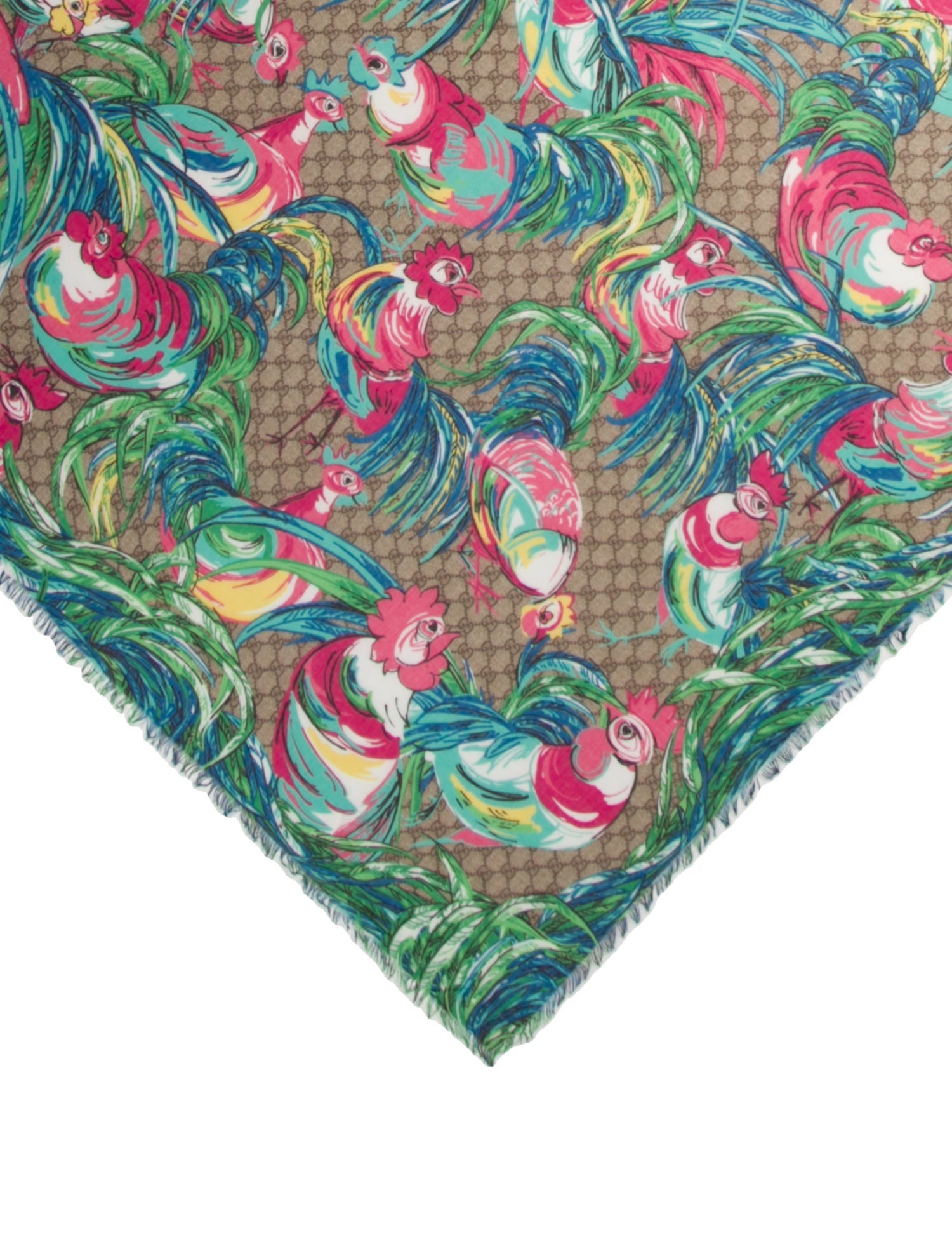 Gucci Silk Paisley Print Scarf