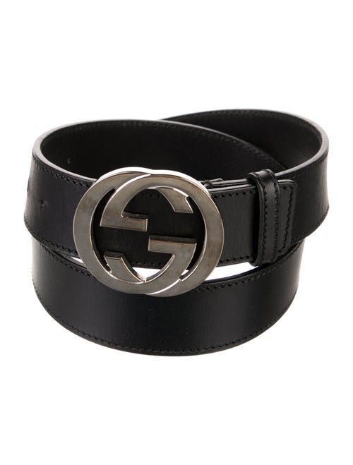 Gucci Interlocking G Logo Leather Waist Belt