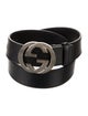 Gucci Interlocking G Logo Leather Waist Belt