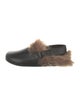Gucci Horsebit Accent Leather Slippers