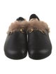 Gucci Horsebit Accent Leather Slippers
