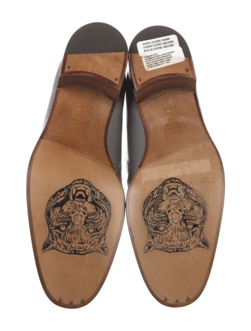 Gucci Chain-Link Accent Leather Pumps