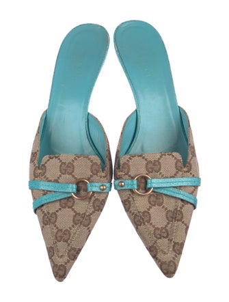 Gucci GG Canvas Canvas Mules