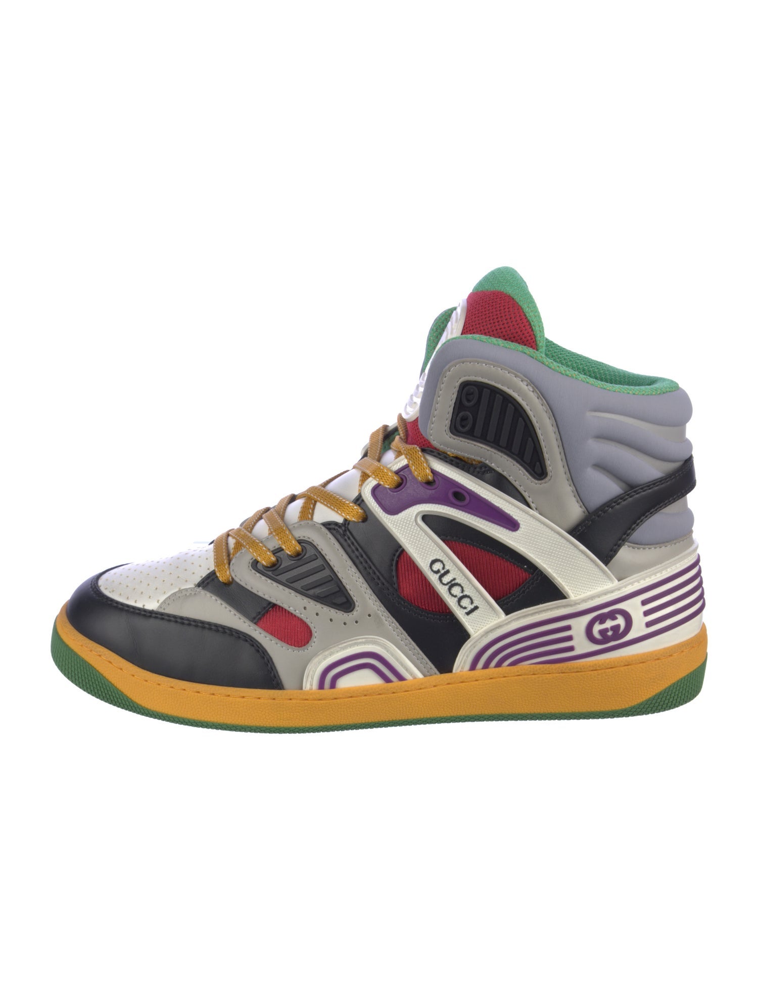 Gucci Interlocking G Logo Leather Sneakers