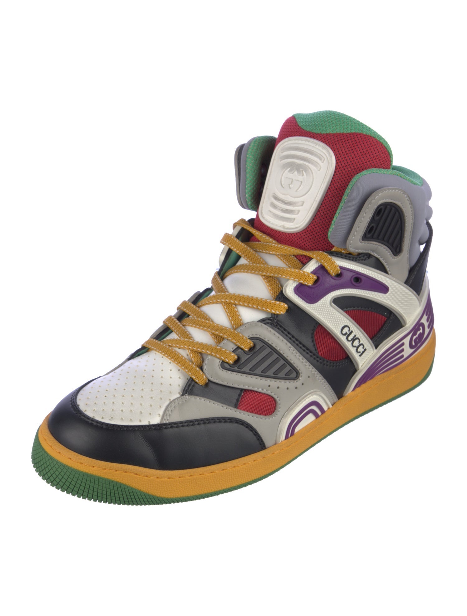 Gucci Interlocking G Logo Leather Sneakers