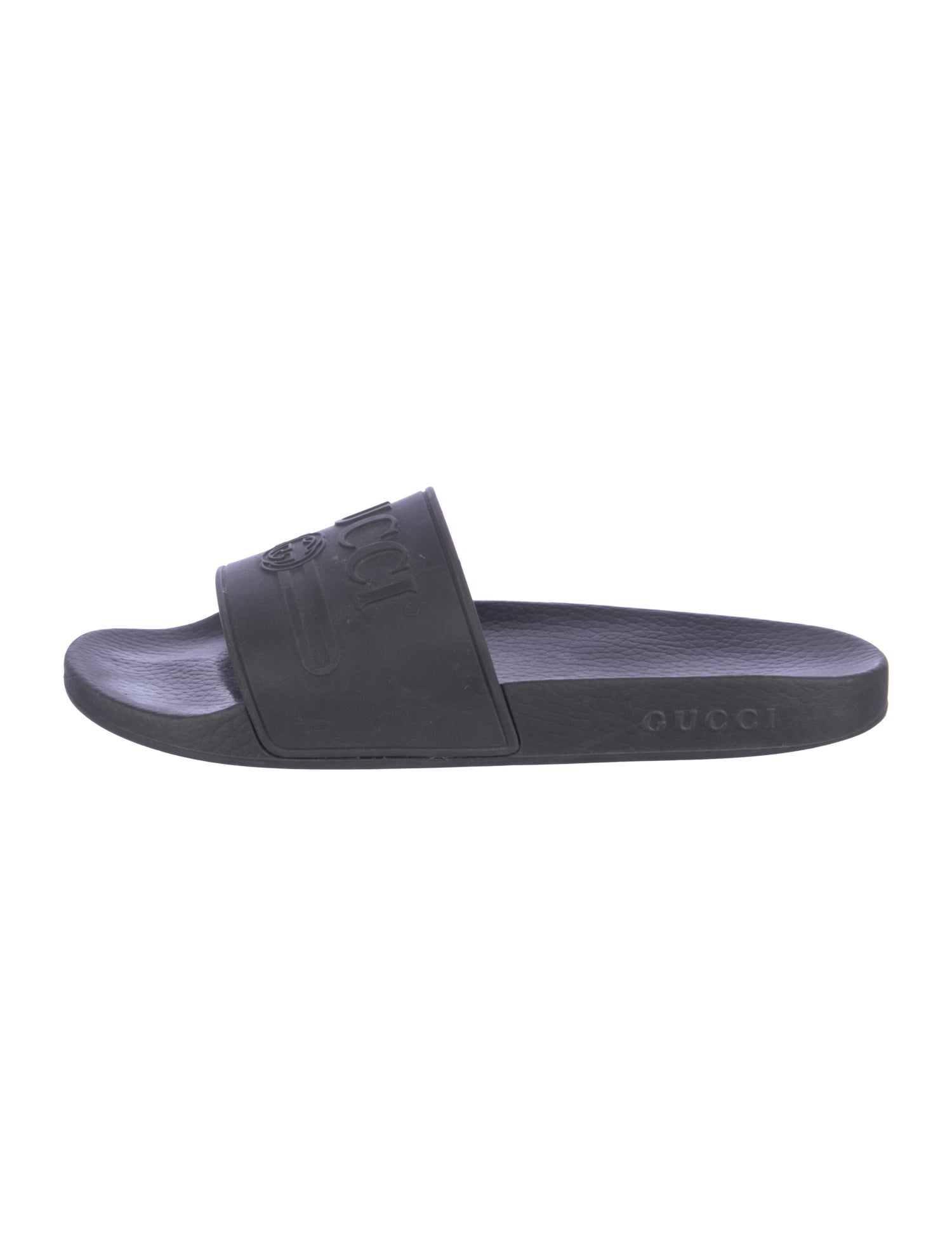 Gucci Interlocking G Logo Rubber Slides