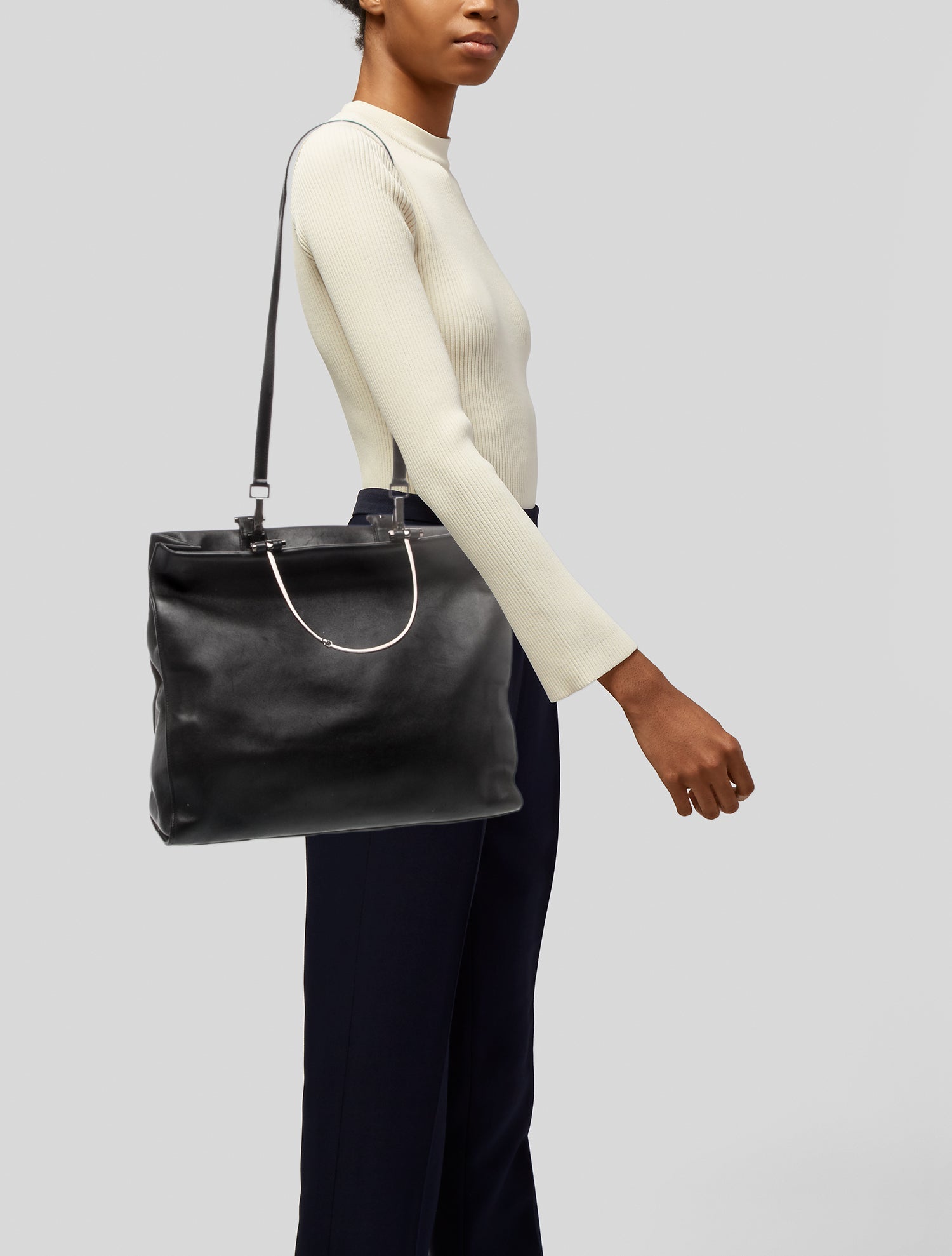 Gucci Leather Bucket Bag