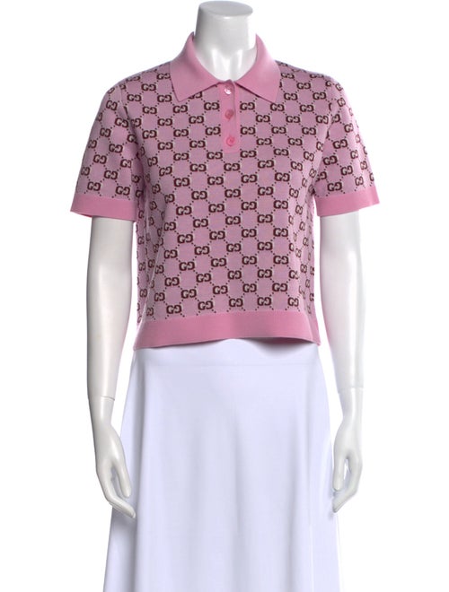 Gucci Printed Short Sleeve Polo