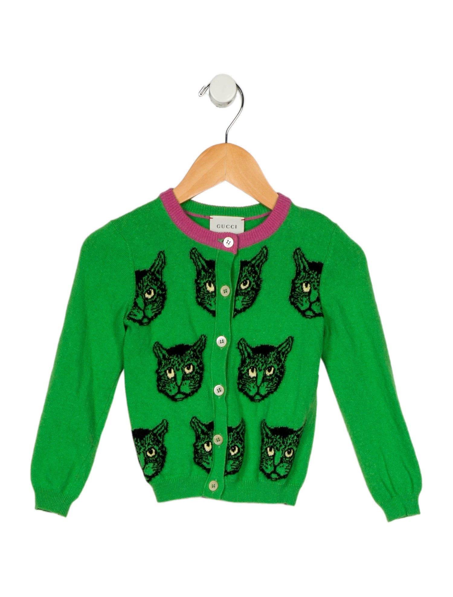Gucci Toddlers' Graphic Knit Cardigan