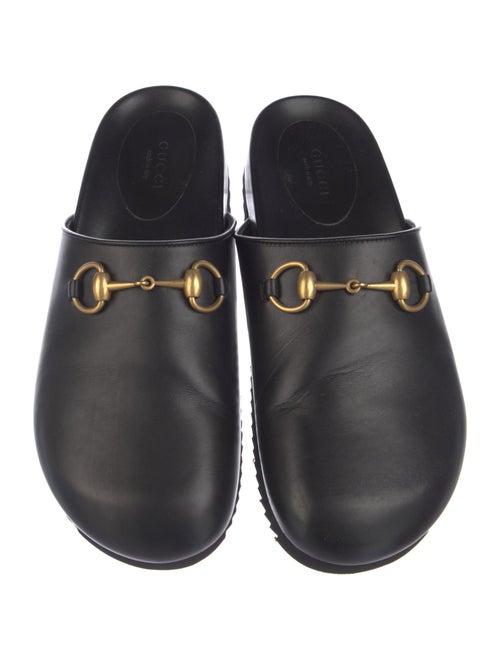 Gucci Horsebit Accent Leather Mules