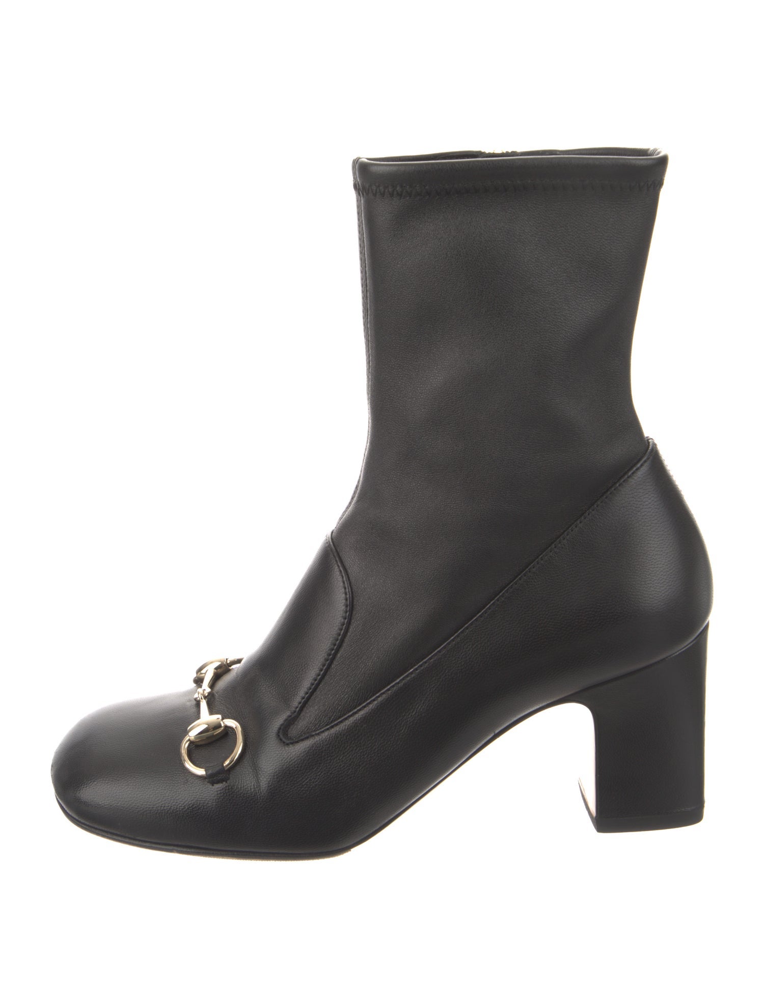Gucci Horsebit Accent Leather Boots
