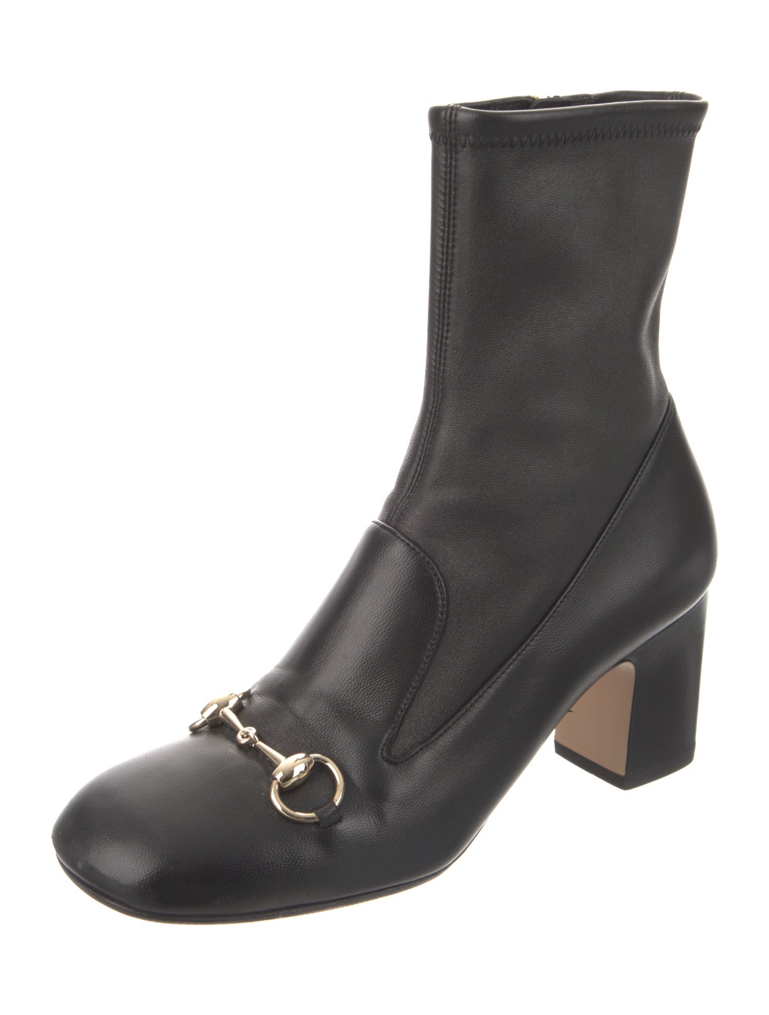 Gucci Horsebit Accent Leather Boots