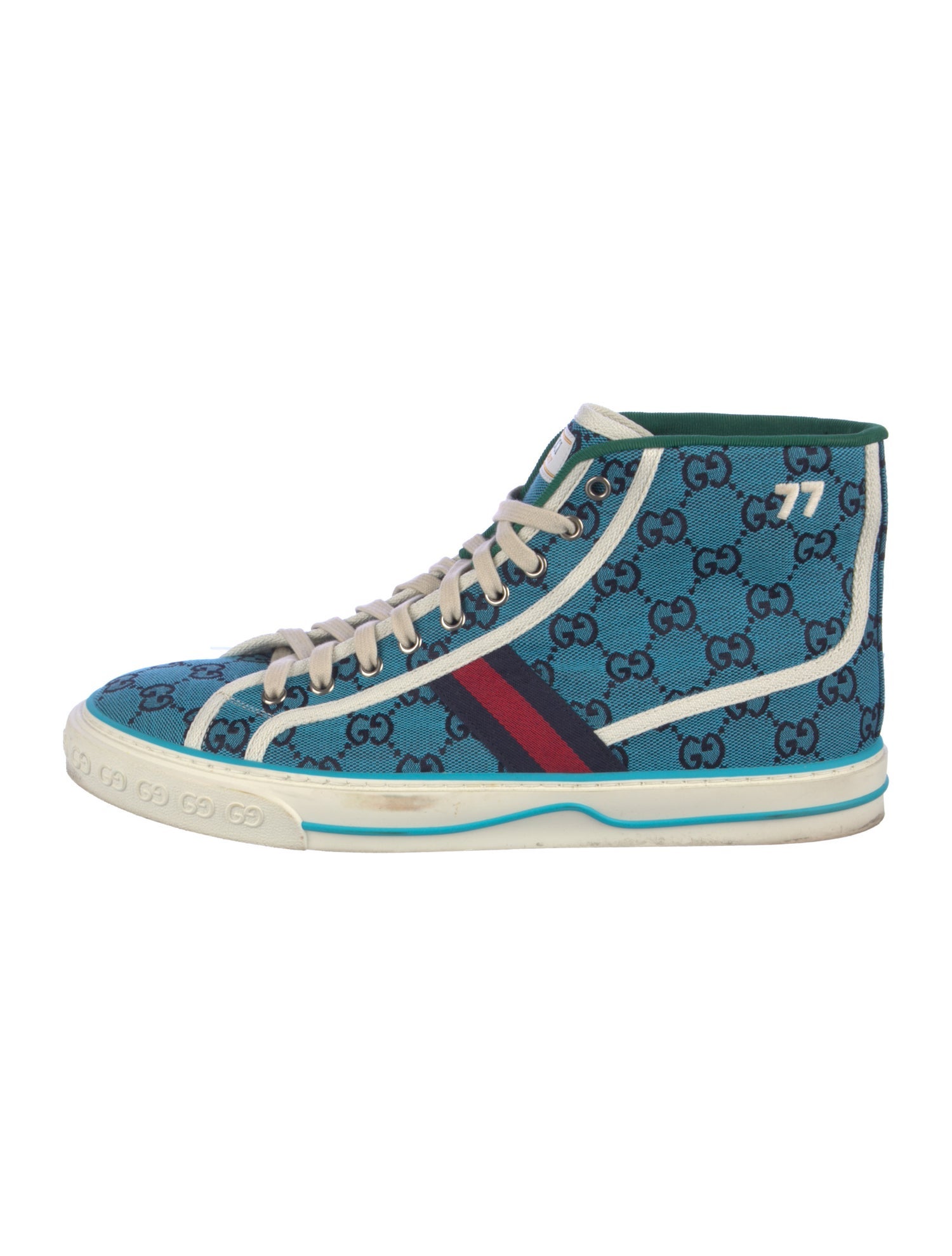 Gucci Sylvie Web Accent Canvas Sneakers