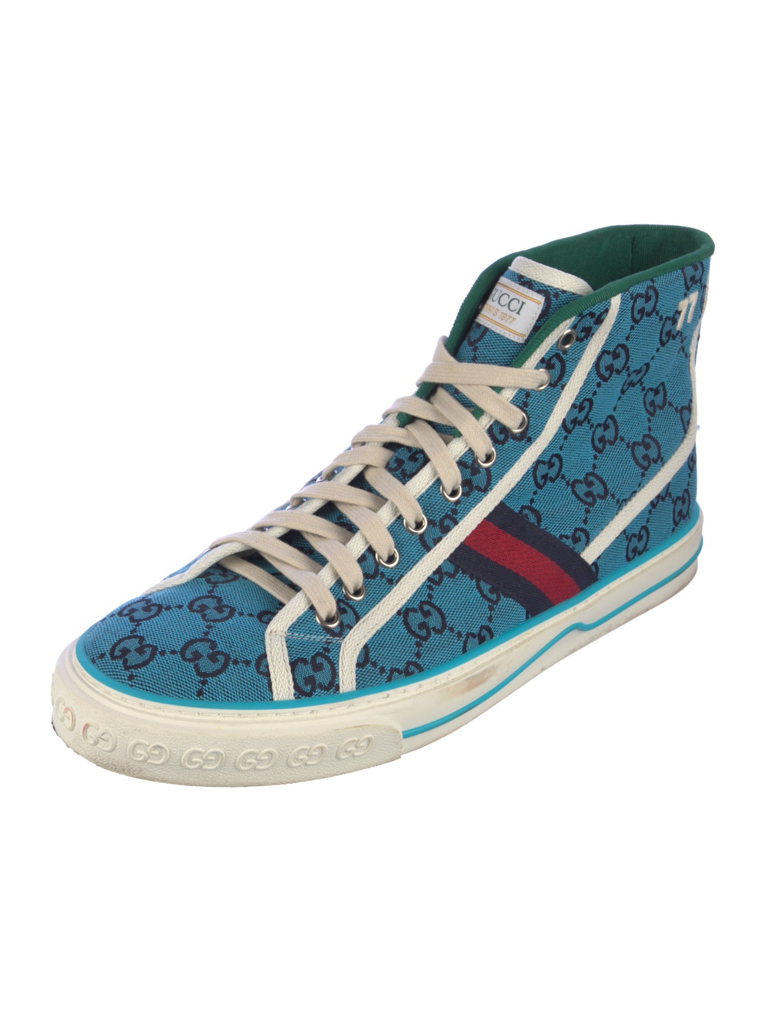 Gucci Sylvie Web Accent Canvas Sneakers