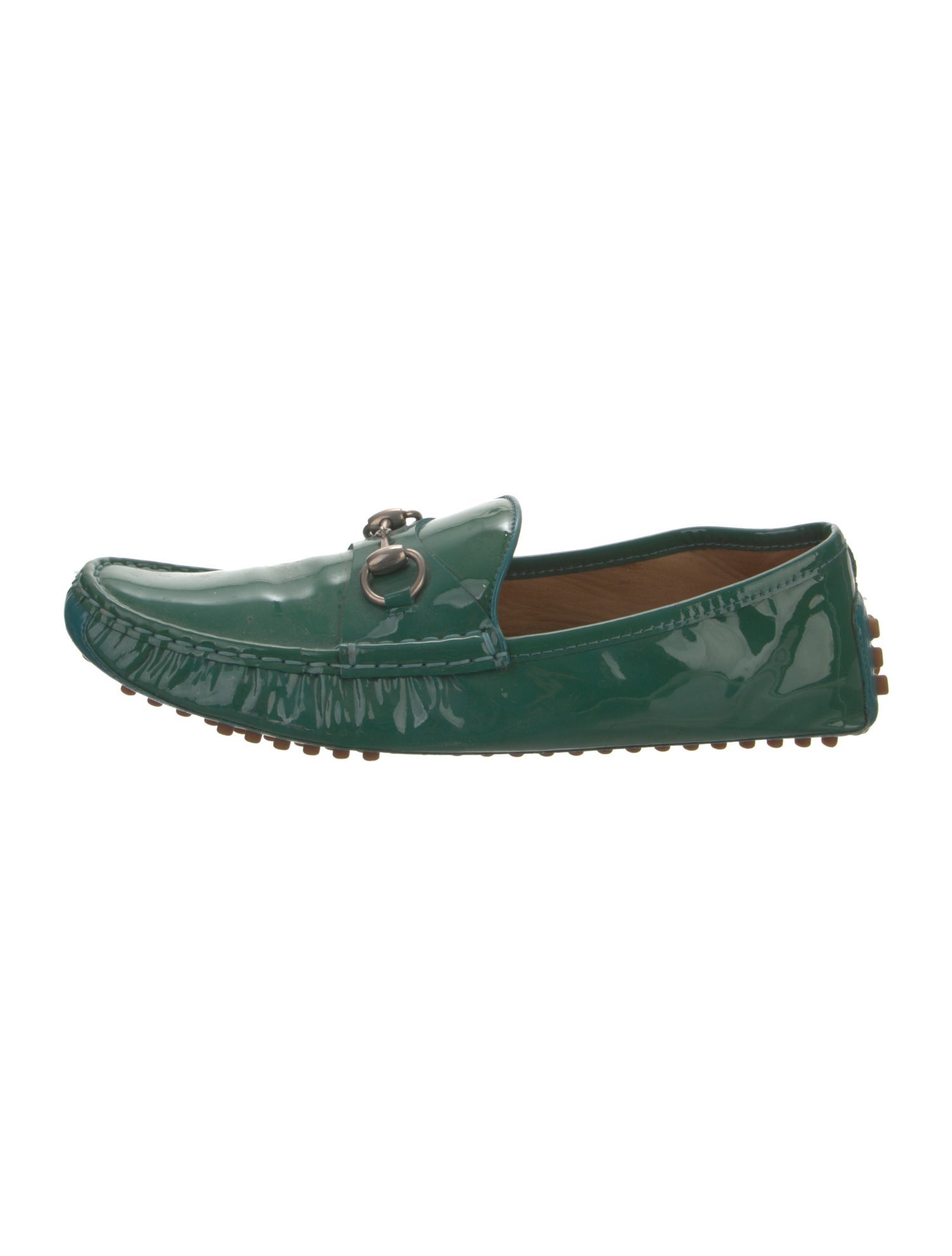 Gucci 1955 Horsebit Accent Patent Leather Loafers