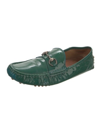 Gucci 1955 Horsebit Accent Patent Leather Loafers