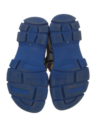 Gucci Leather Colorblock Pattern Slingback Sandals