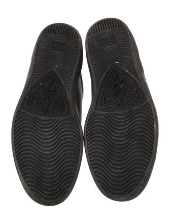 Gucci Web Accent Leather Sneakers