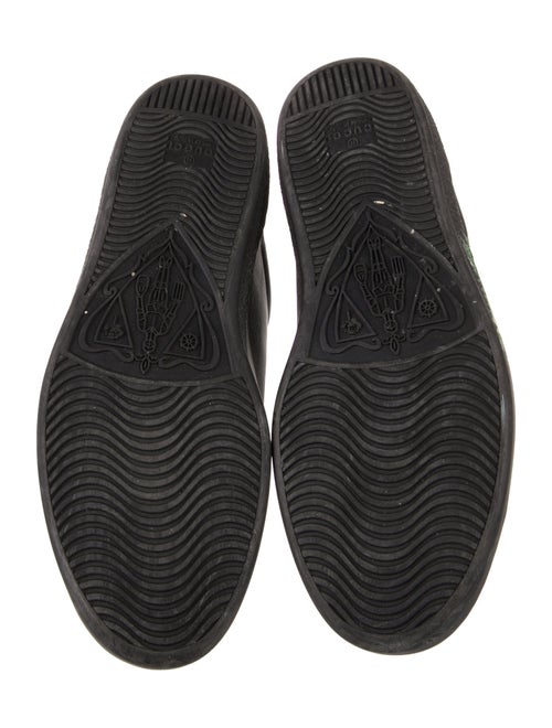 Gucci Web Accent Leather Sneakers