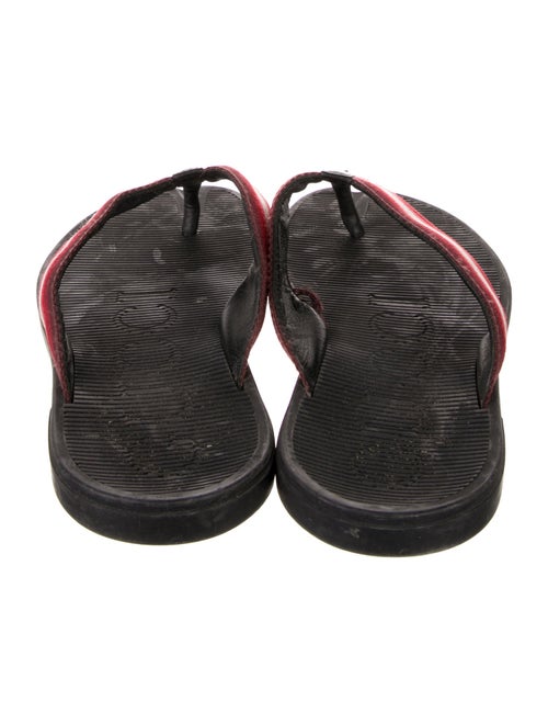 Gucci Striped Flip Flops