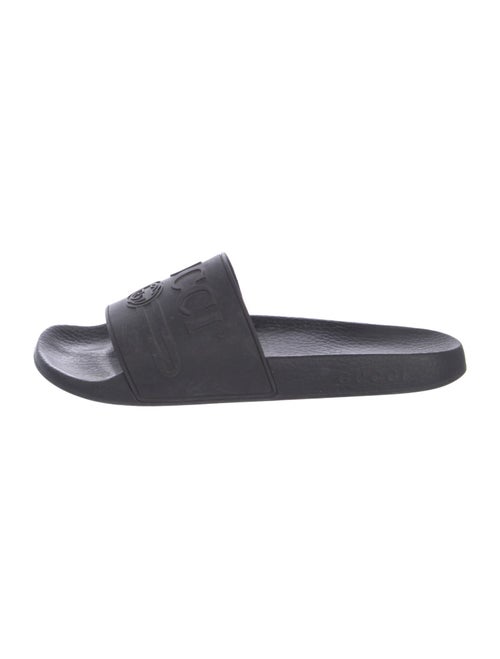 Gucci Interlocking G Logo Rubber Slides