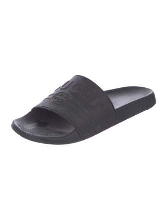 Gucci Interlocking G Logo Rubber Slides