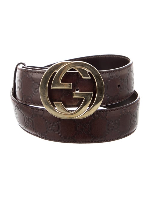 Gucci GG Logo Leather Belt