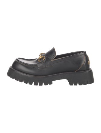 Gucci Horsebit Accent Leather Loafers