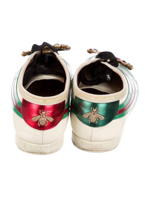 Gucci Double G Logo Patent Leather Sneakers