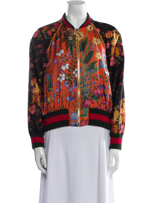 Gucci 2017 Silk Bomber Jacket